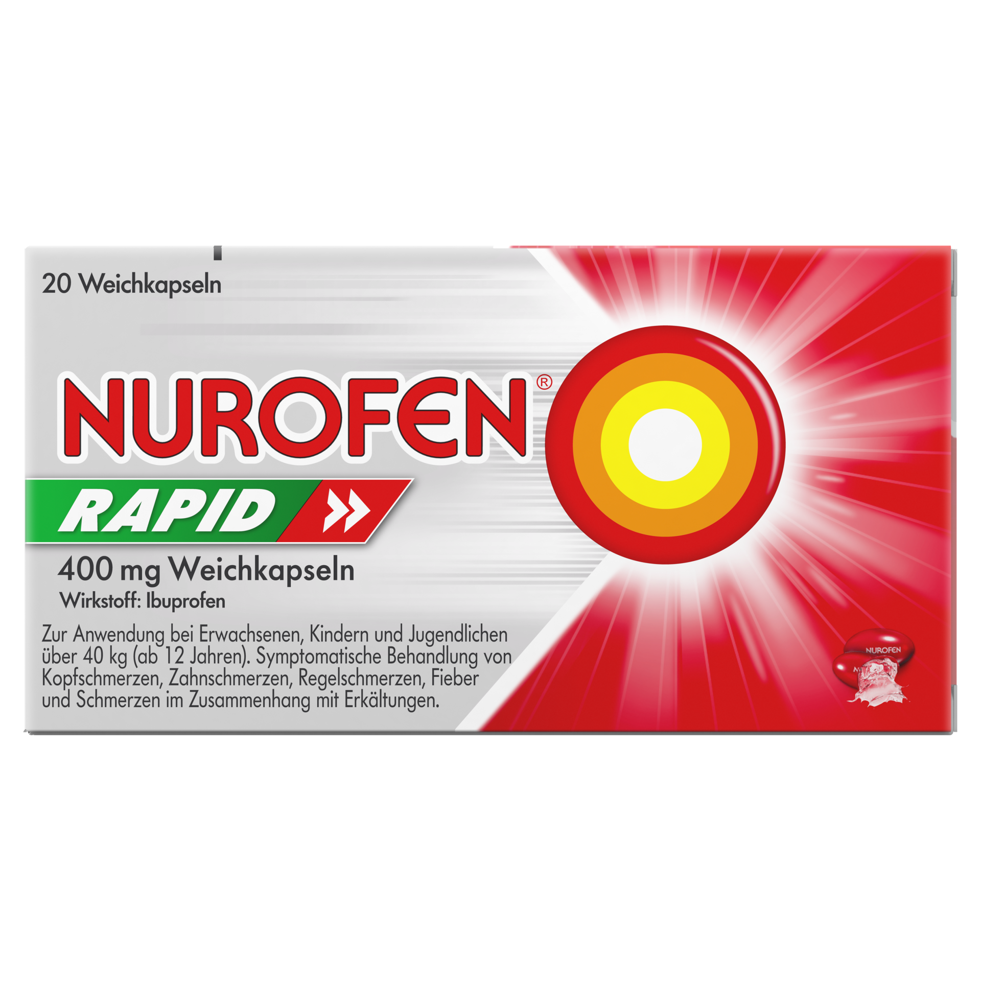 NUROFEN RAPID 400 mg WEICHKAPSELN (20Stk)