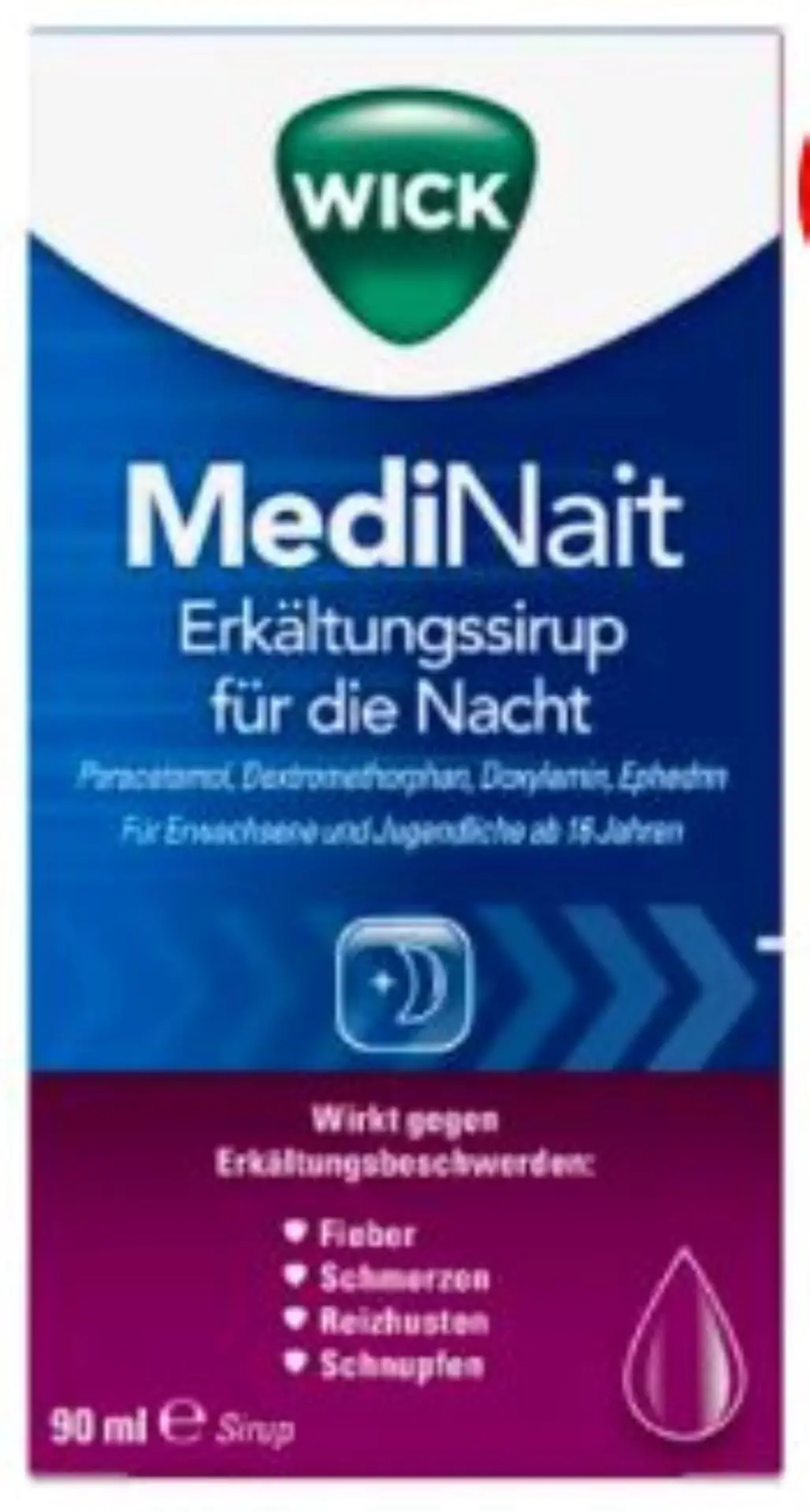 Wick Medinait Erkältungssirup Für Die Nacht